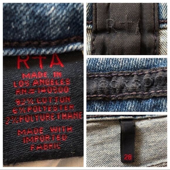 NWT RtA Road to Awe Jackson Jeans Size 28 - Picture 13 of 13